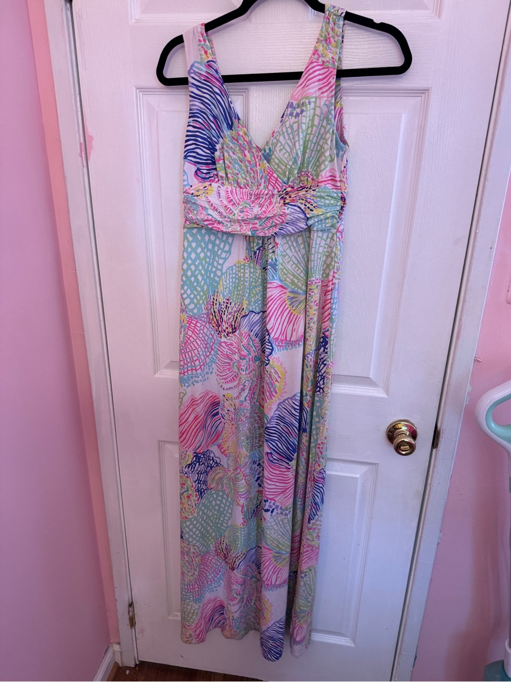 Sleeveless Pastel Maxi Dress